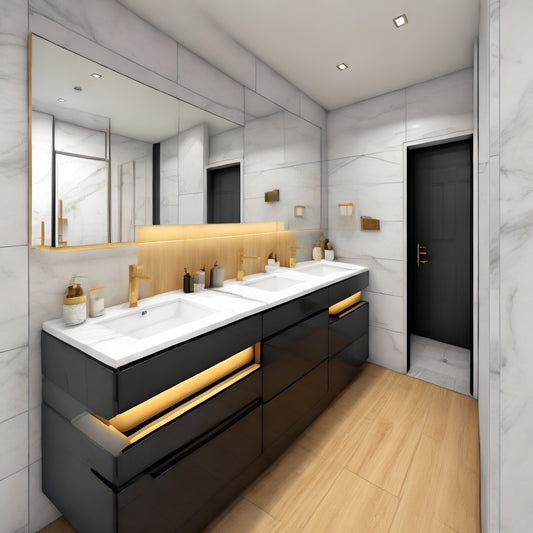 Zeitgenössische Badezimmermöbel: Stil und Haltbarkeit vereinen sich zu lang anhaltender Eleganz